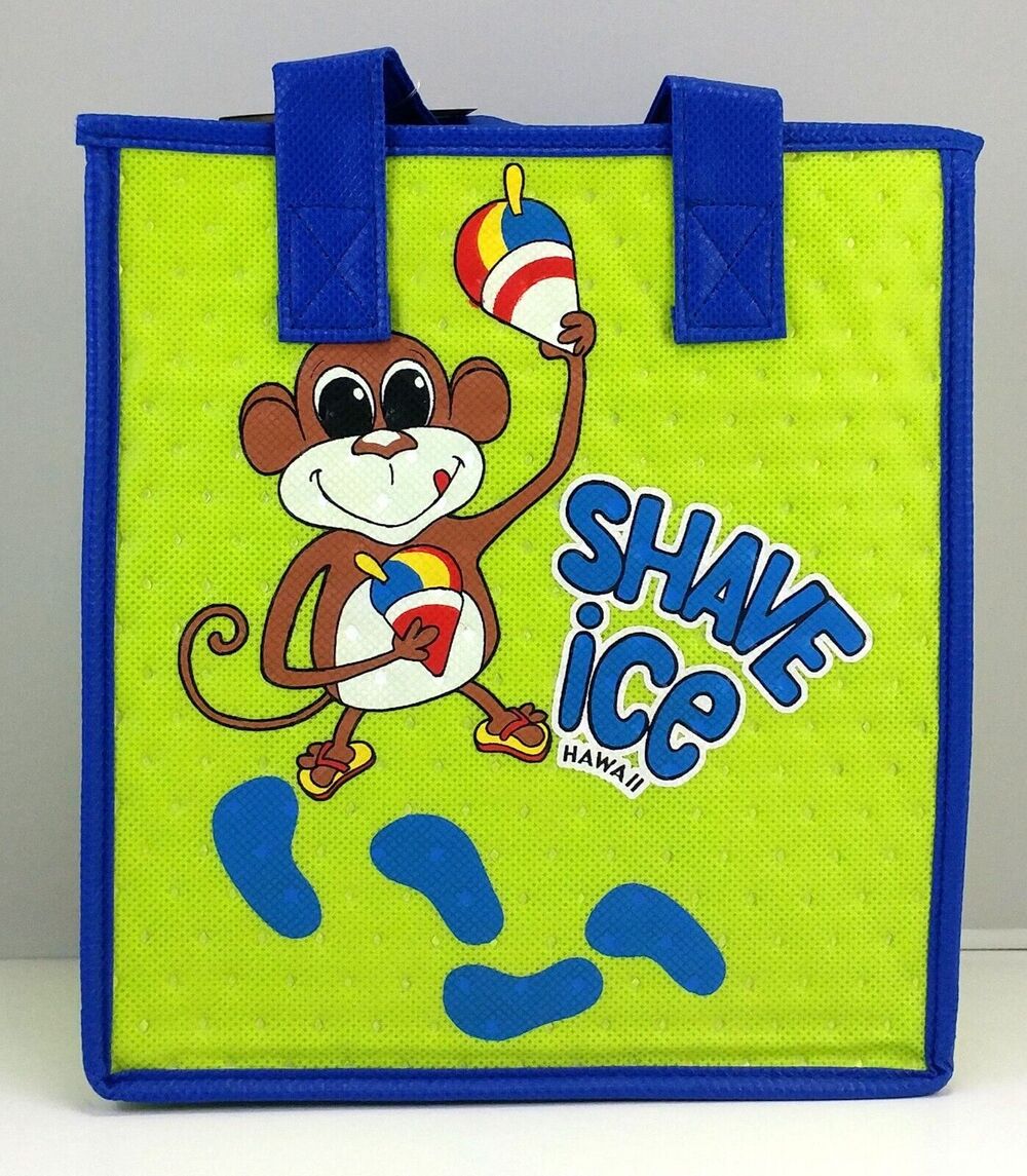 Reusable Shopping Bag / Tote / Lunch Bag / Insulated /Thermal  Tropical Paper